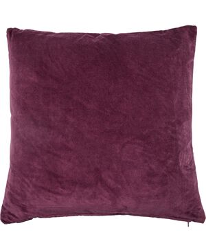 VELVET/AUBERGINE, PYNTEPUDE 48x48 CM