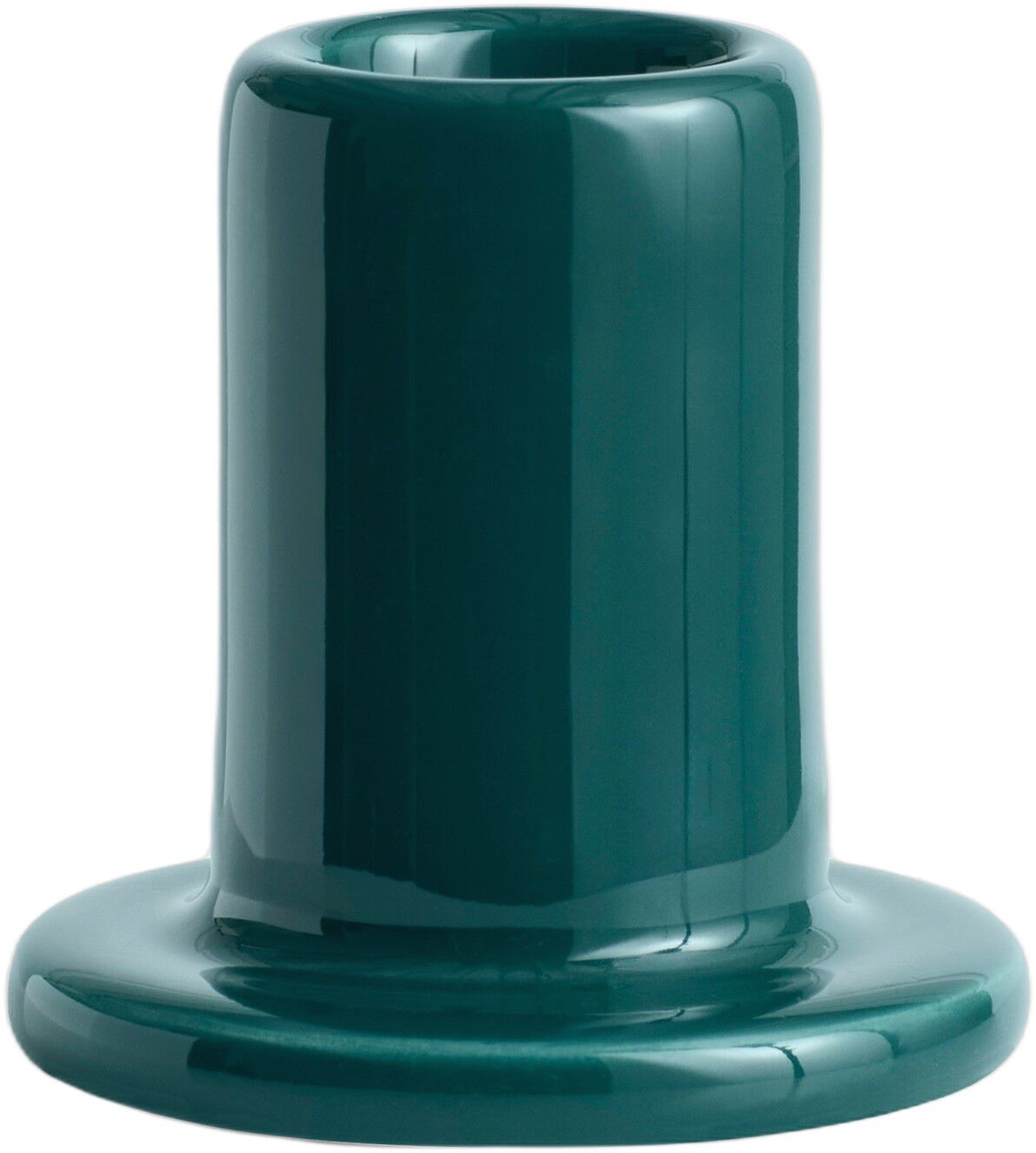 Tube Candleholder-Small-Dark green