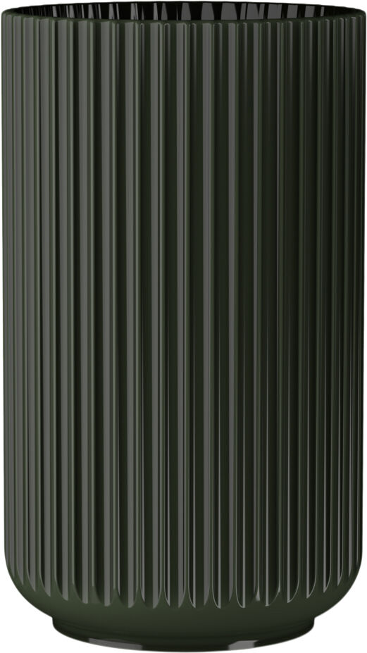 Lyngby Vase H31 cm m&oslash;rk gr&oslash;n porcel&aelig;n