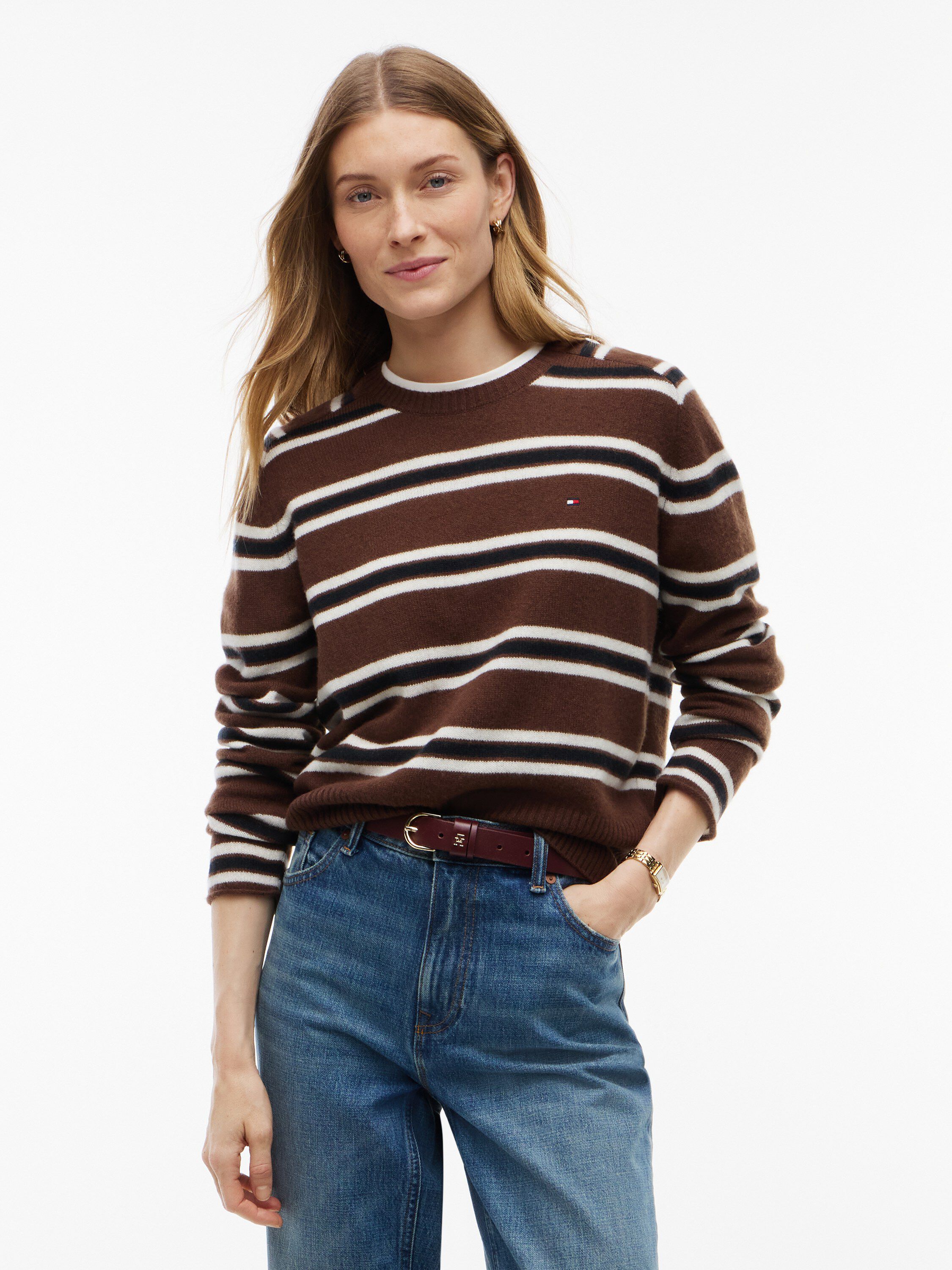 Pure Wool Jersey Slim Jumper