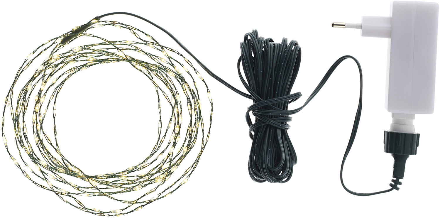 Kiki, 300LED, 4m+5m, Klar/Gr&oslash;n