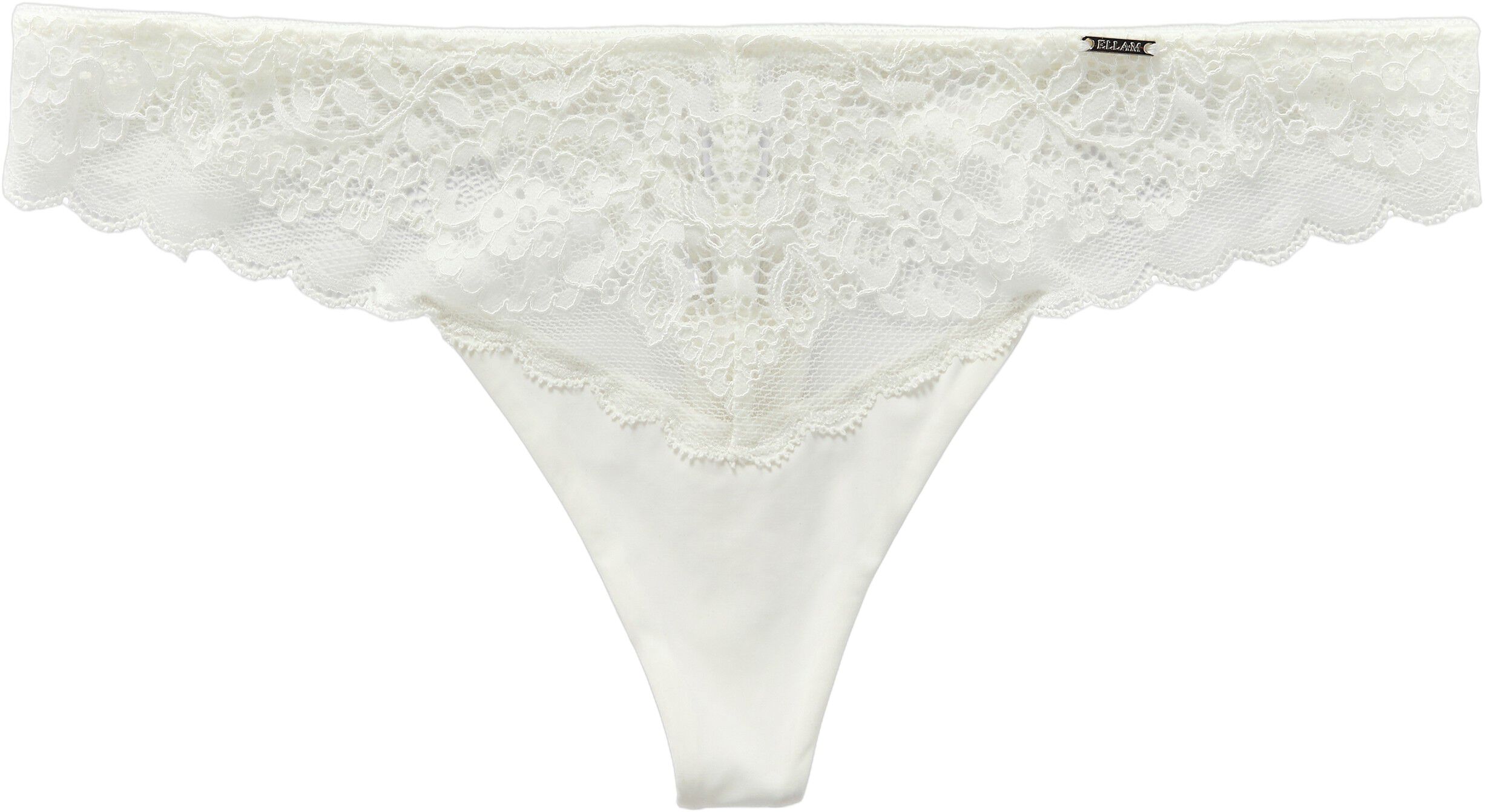 En sensuell stringtruse med blonder