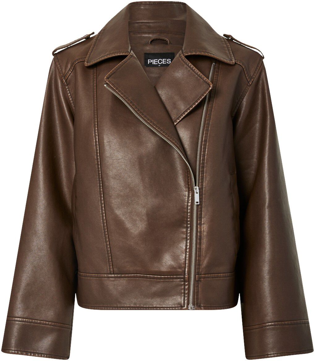 Pcjosie Coated Biker Jacket