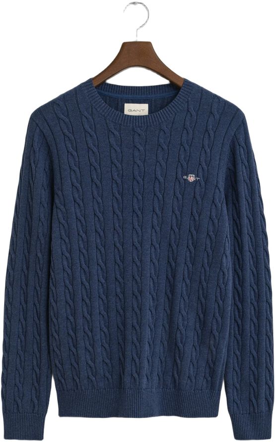 COTTON CABLE C-NECK