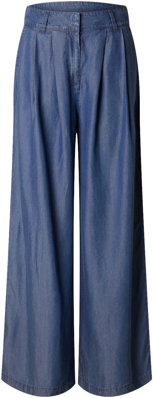 SLFJANNA HW PLEATED CHAMBRAY PANT B