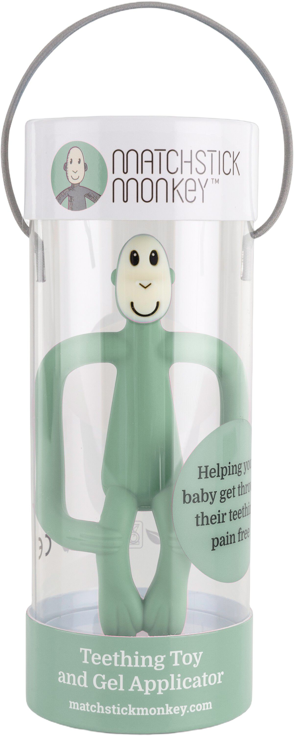 Matchstick Monkey Teething- Mint green
