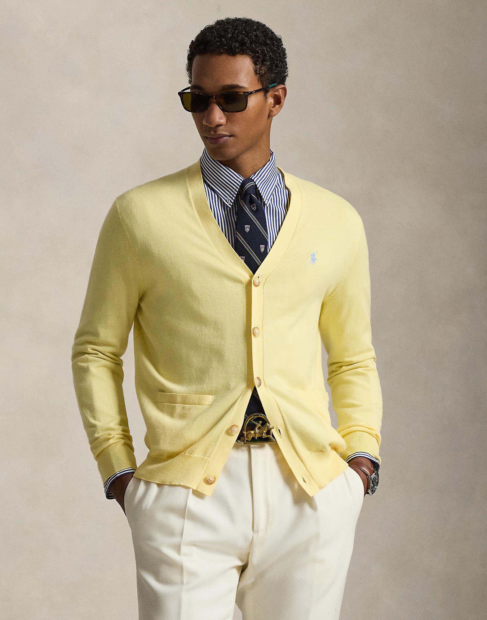 Cotton V-Neck Cardigan