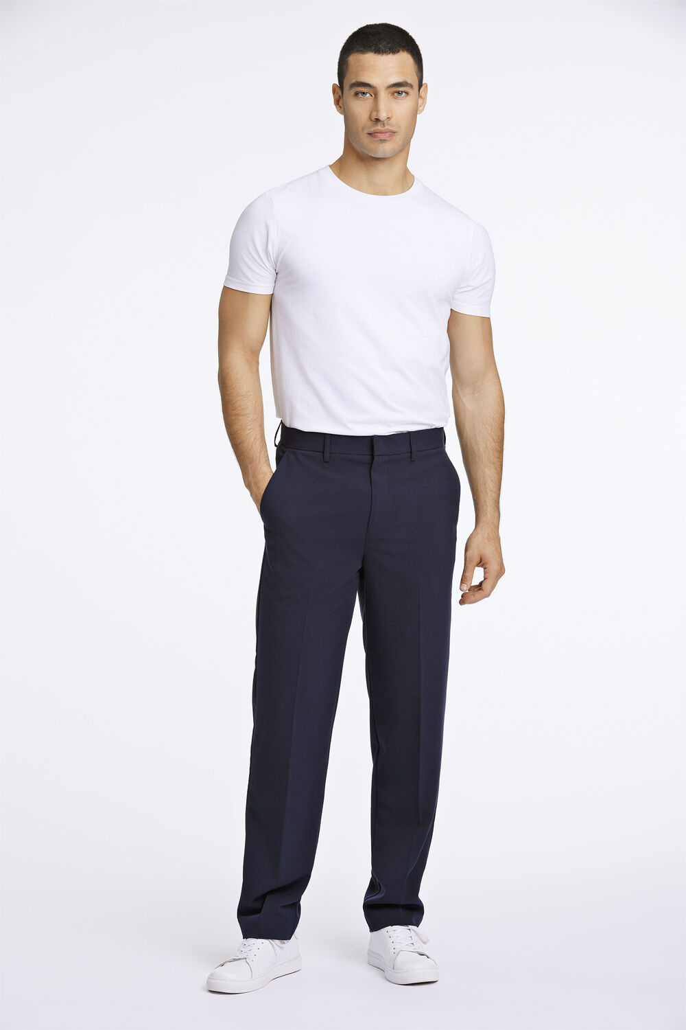 Relaxed fit formal pants