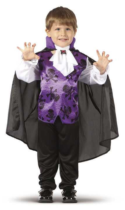 Mini vampyr Skjorte. kappe og halstørkle Uten bukser