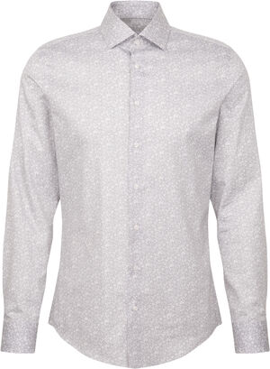 Business Shirt Slim Long sleeve Kent-Collar Print