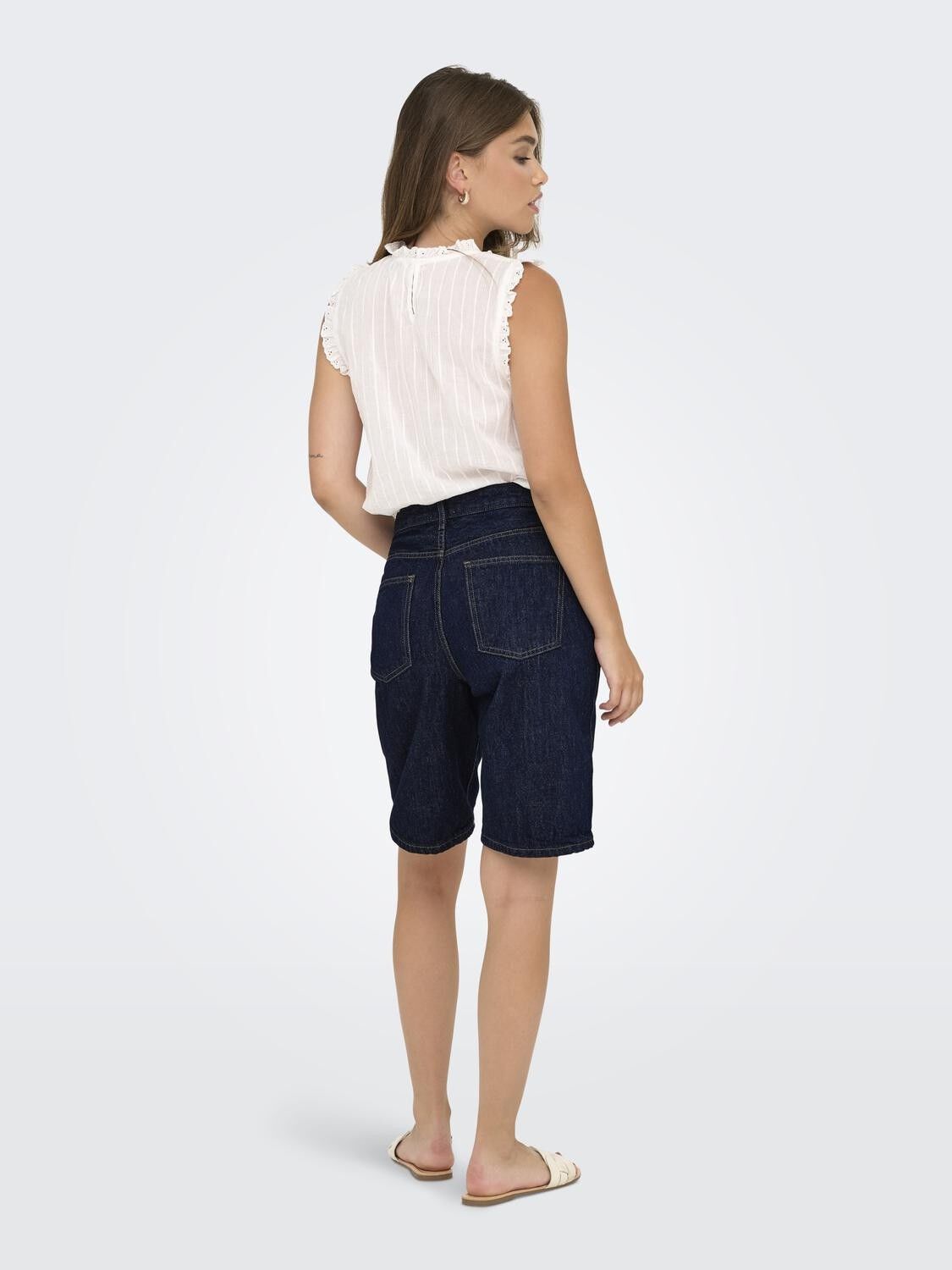 Onlsonny Hw Wide Dnm Shorts Noos