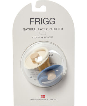 FRIGG Little Viking - Round Latex 2-Pack Pacifiers - Harald/