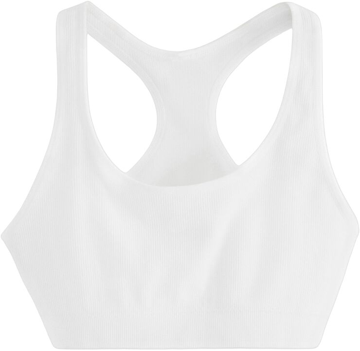 Ribbet myk BH uten sømmer