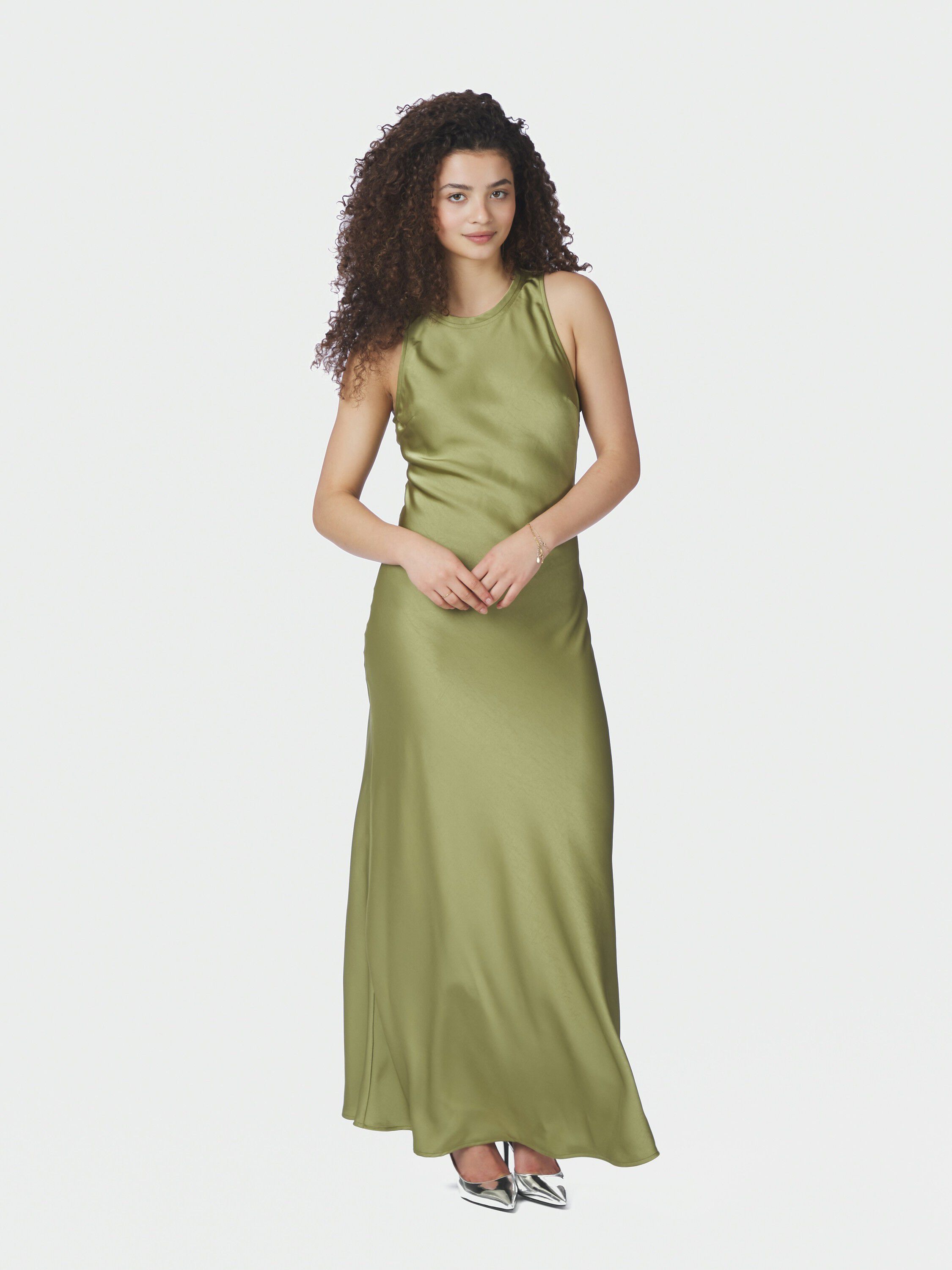 Celinie Heavy Sateen Dress