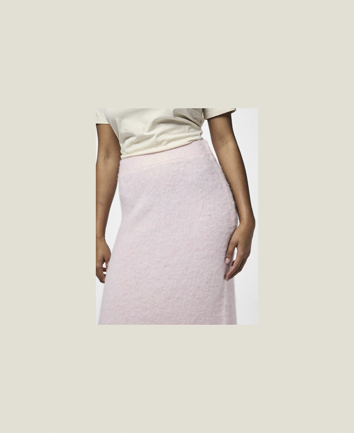 PCPAM HW ANK KNIT SKIRT BC
