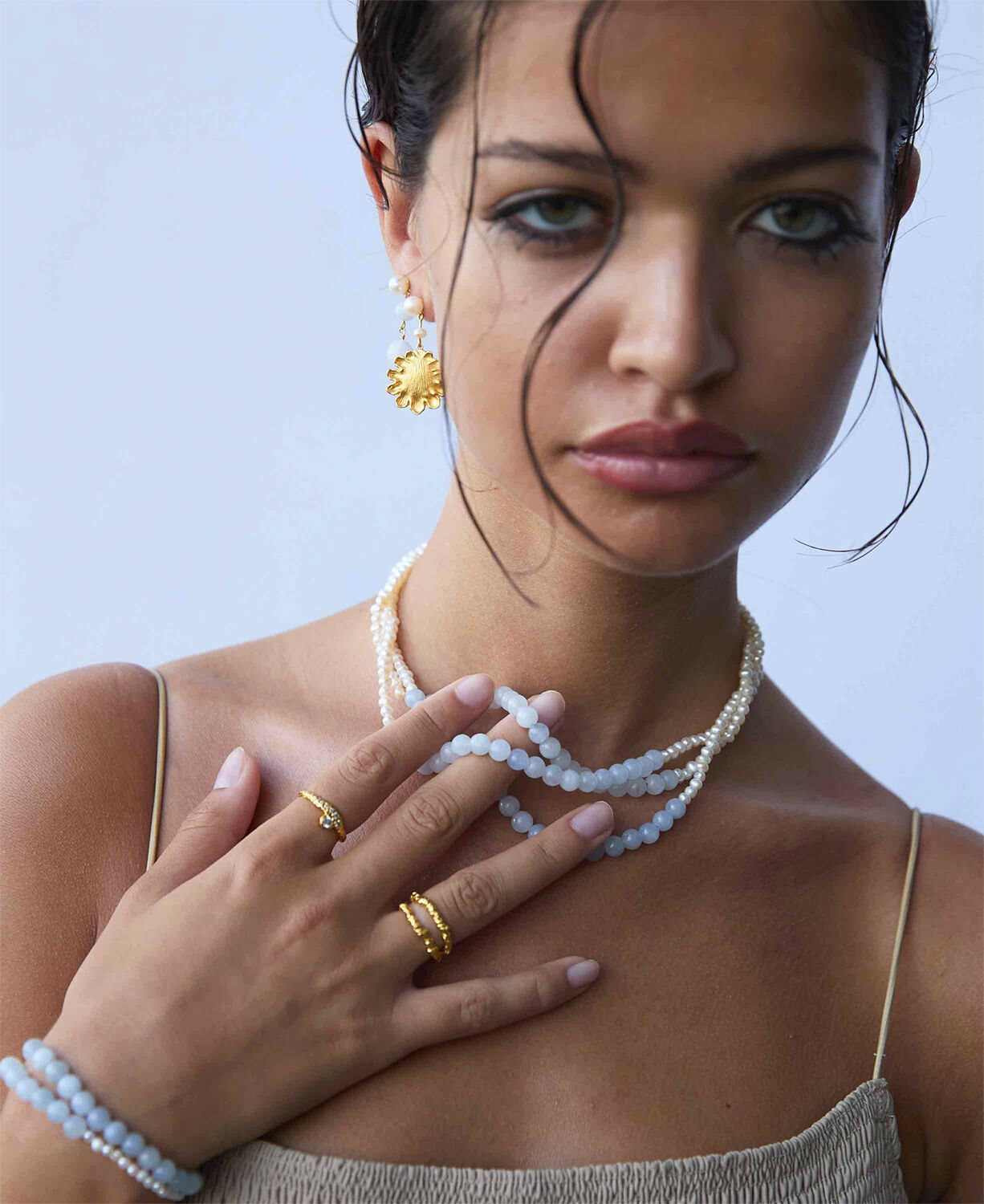 Evelyn pearl halsk&aelig;de