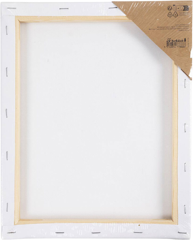 Malerl&aelig;rred med print, Frugtsk&aring;l, str. 24x30 cm.