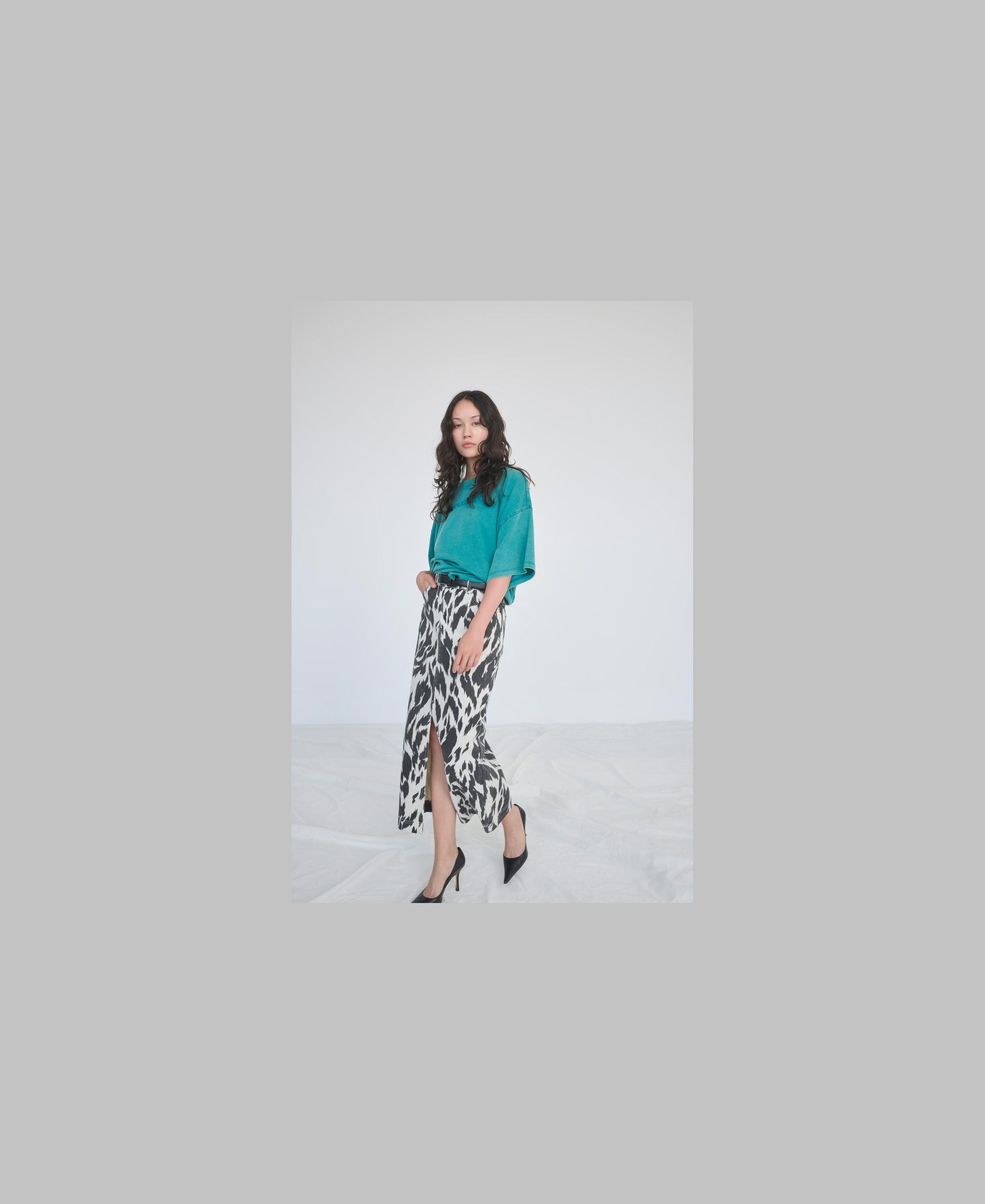 Rounova Rw  Midi Denim Skirt