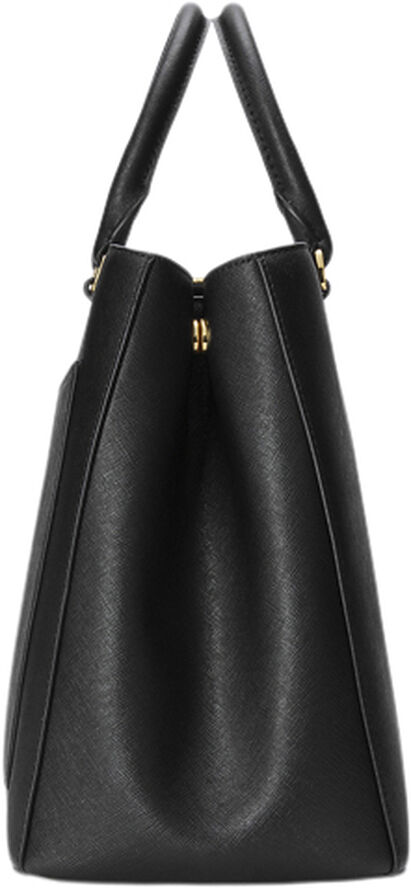 Crosshatch Leather Large Hanna Satchel