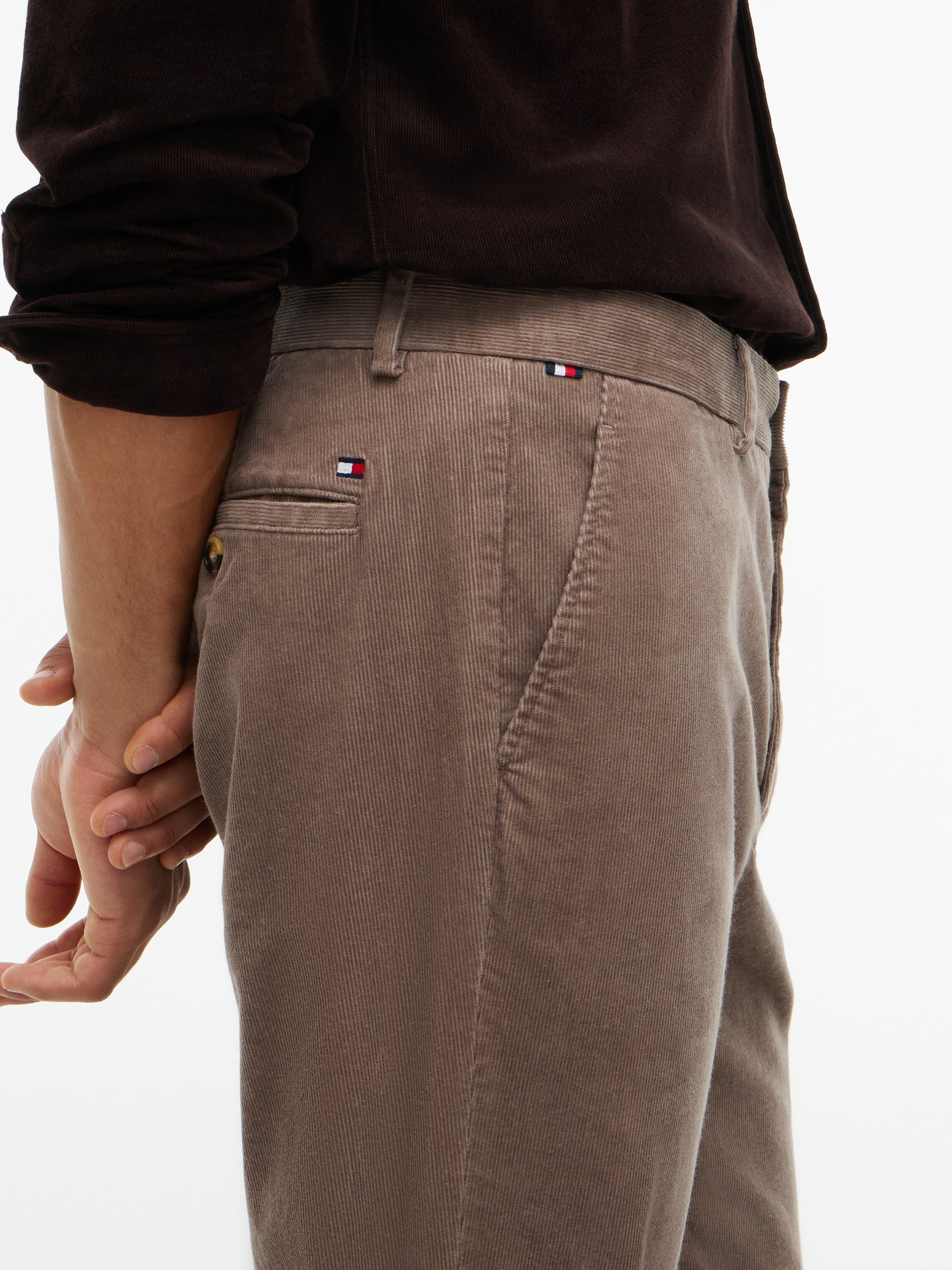 Denton Slim Straight Fine Corduroy Chinos