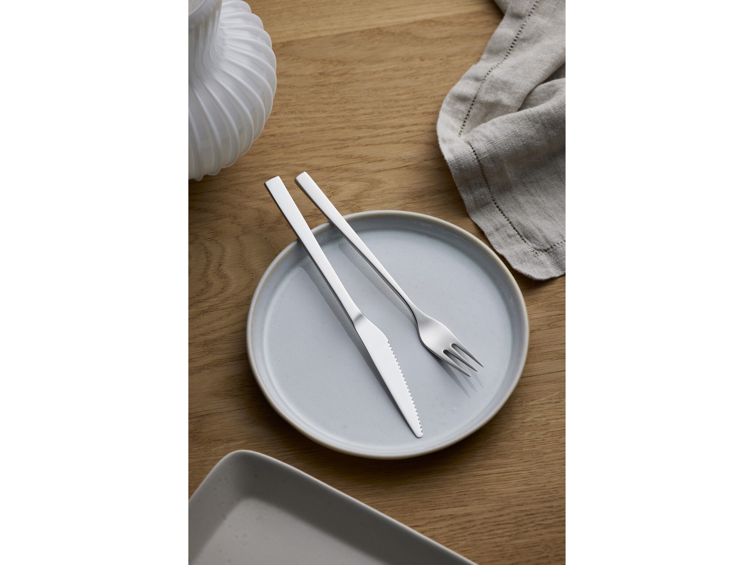 Biffbestikk/grillbestikk Fuga 12 deler Matt/blankt st&aring;l