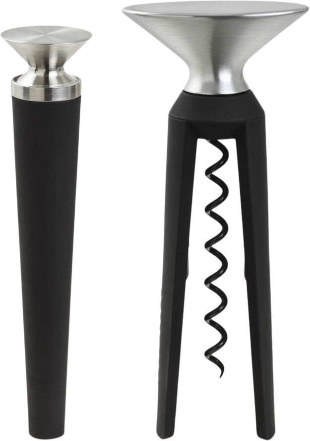 GC Oplukker og Proptrækker sort/stål