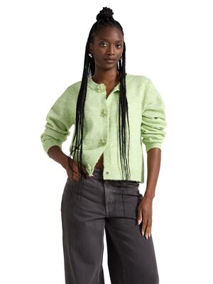 Strikket cardigan med en afslappet