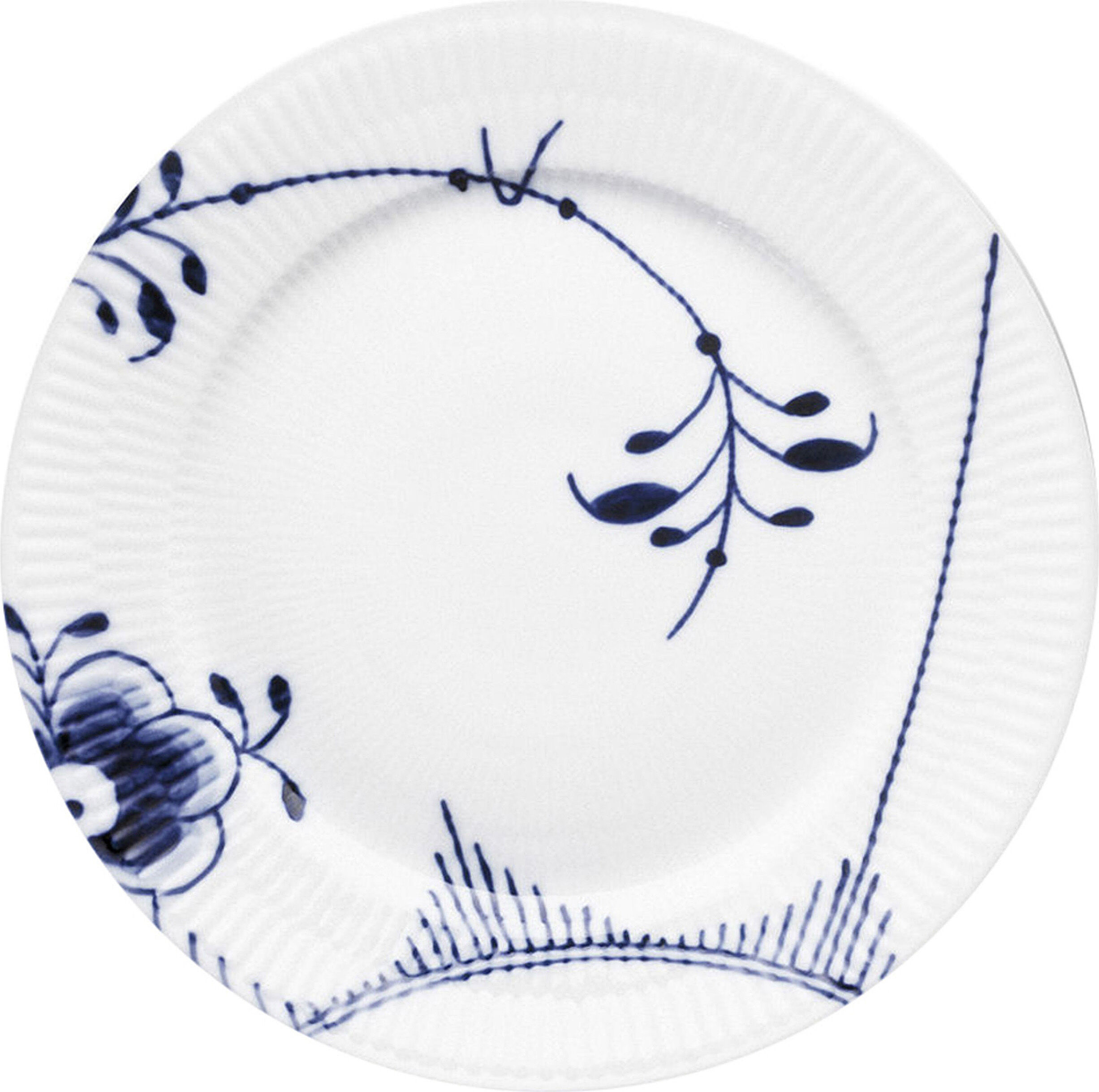 Bl&aring; Mega Riflet 22 cm. tallerken