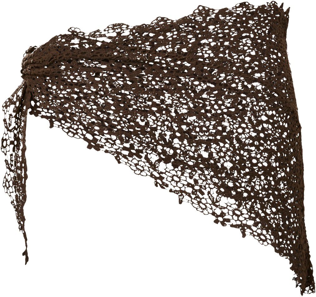 PCKASMIN TRIANGLE CROCHET SCARF