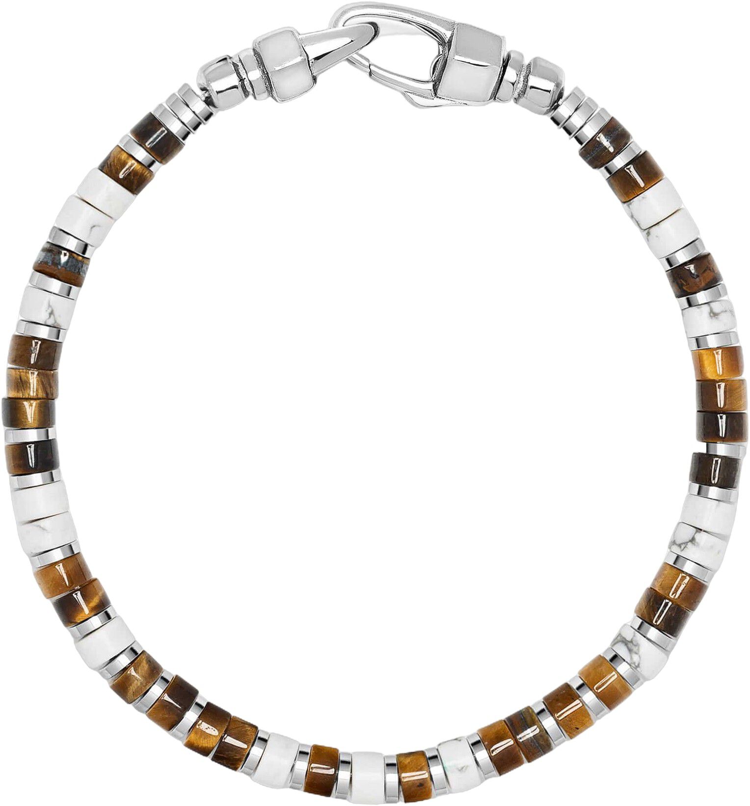 White Howlite Heishi Bracelet