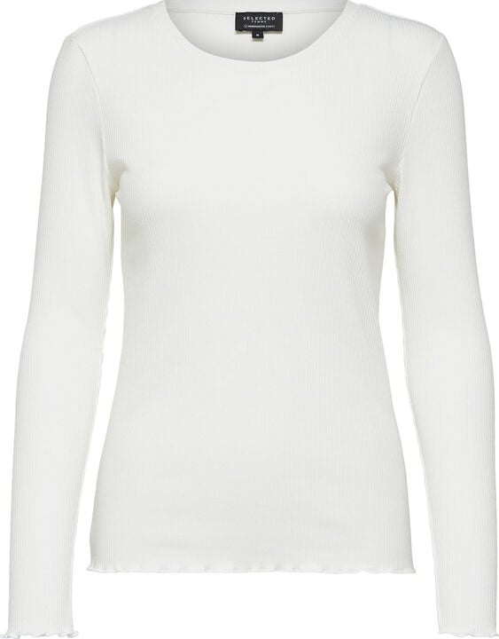 Slfanna Ls Crew Neck Tee S Noos