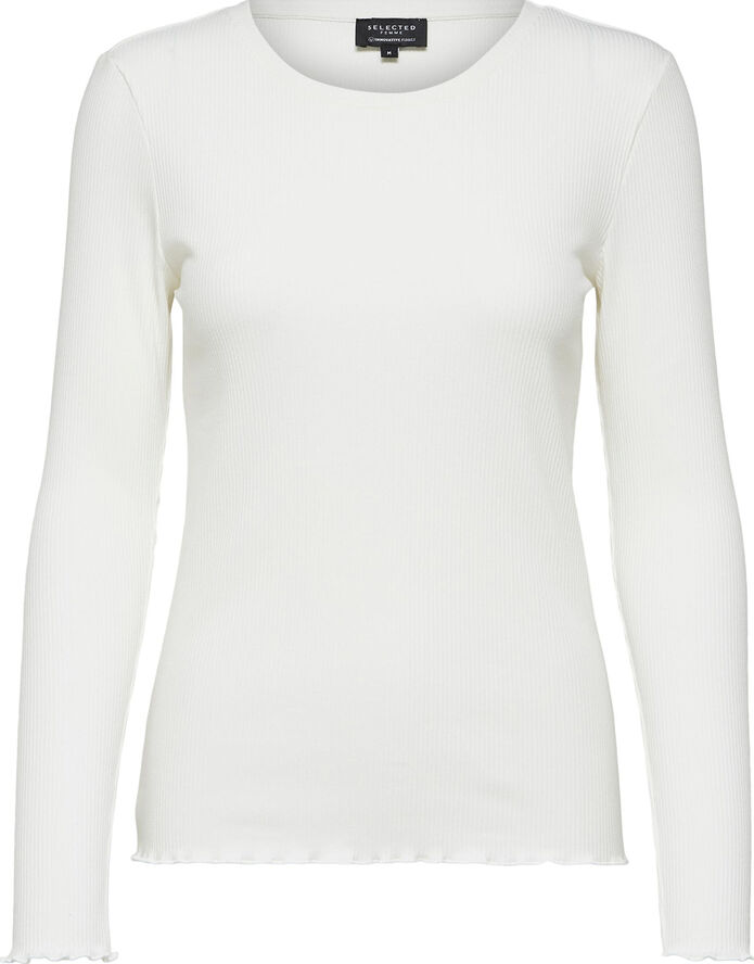 Slfanna Ls Crew Neck Tee S Noos