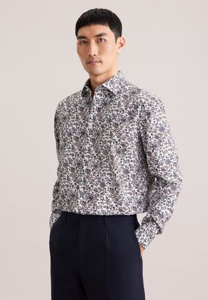 Business shirt Regular 1/1 Kent-Collar Print