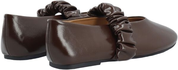 BIALUNA Scrunchie Ballet Flat Faux Leather