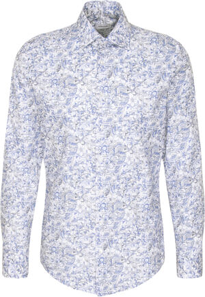 Business Shirt Slim Long sleeve Kent-Collar Floral