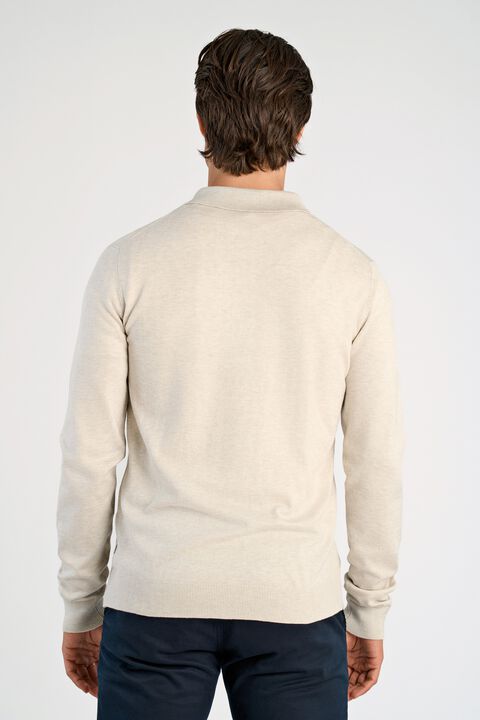 Ecovero L/S zip polo