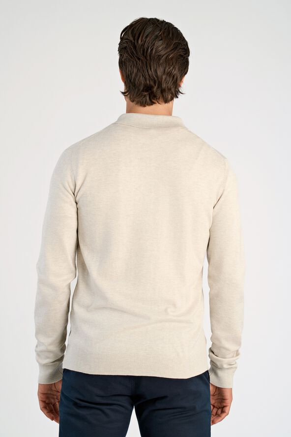 Ecovero L/S zip polo