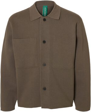 ANRHARKI LS KNIT POLO CARDIGAN