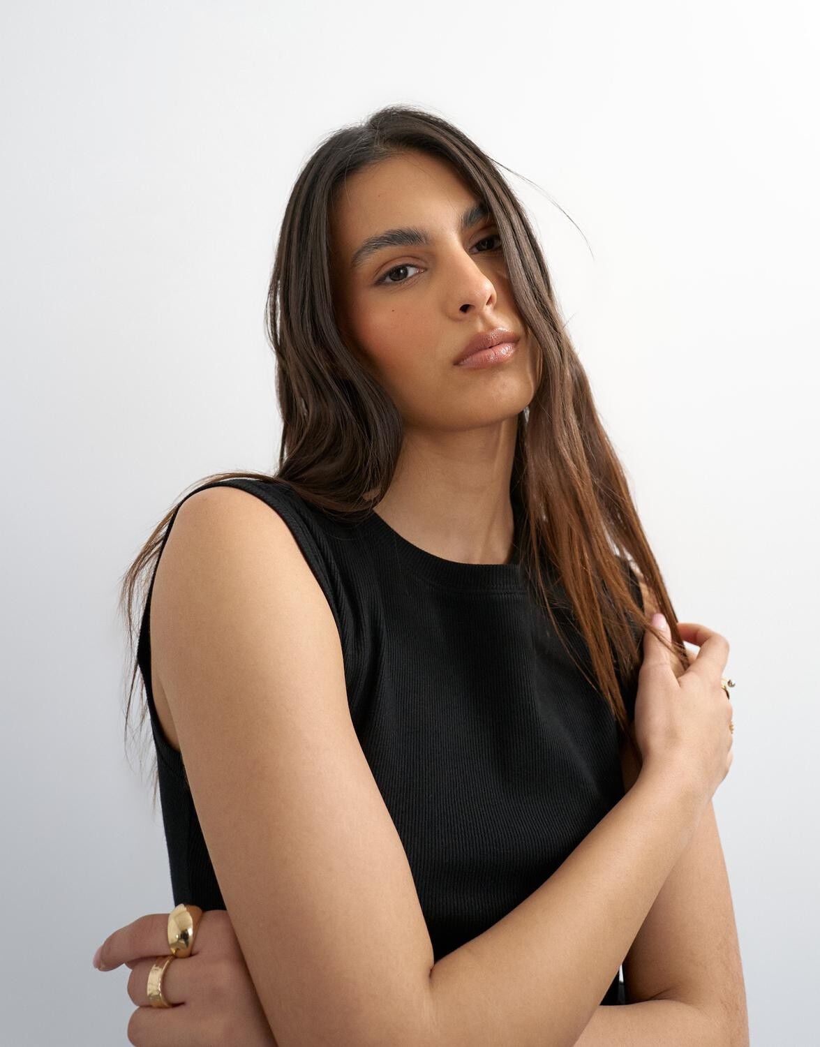 Tsadela Sl Rib Boyfriend Tank Jrs