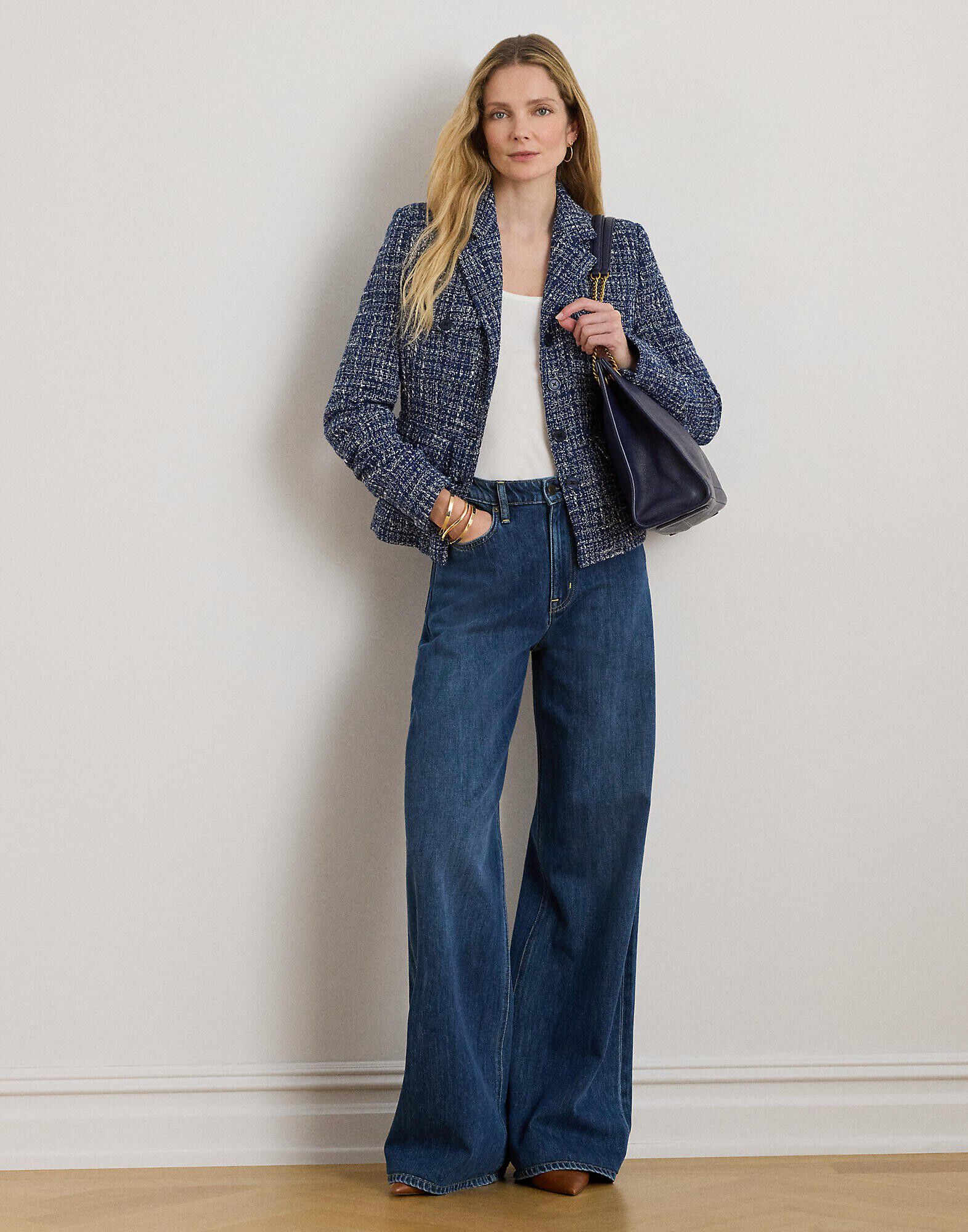 Cotton-Blend Boucl&eacute; Blazer