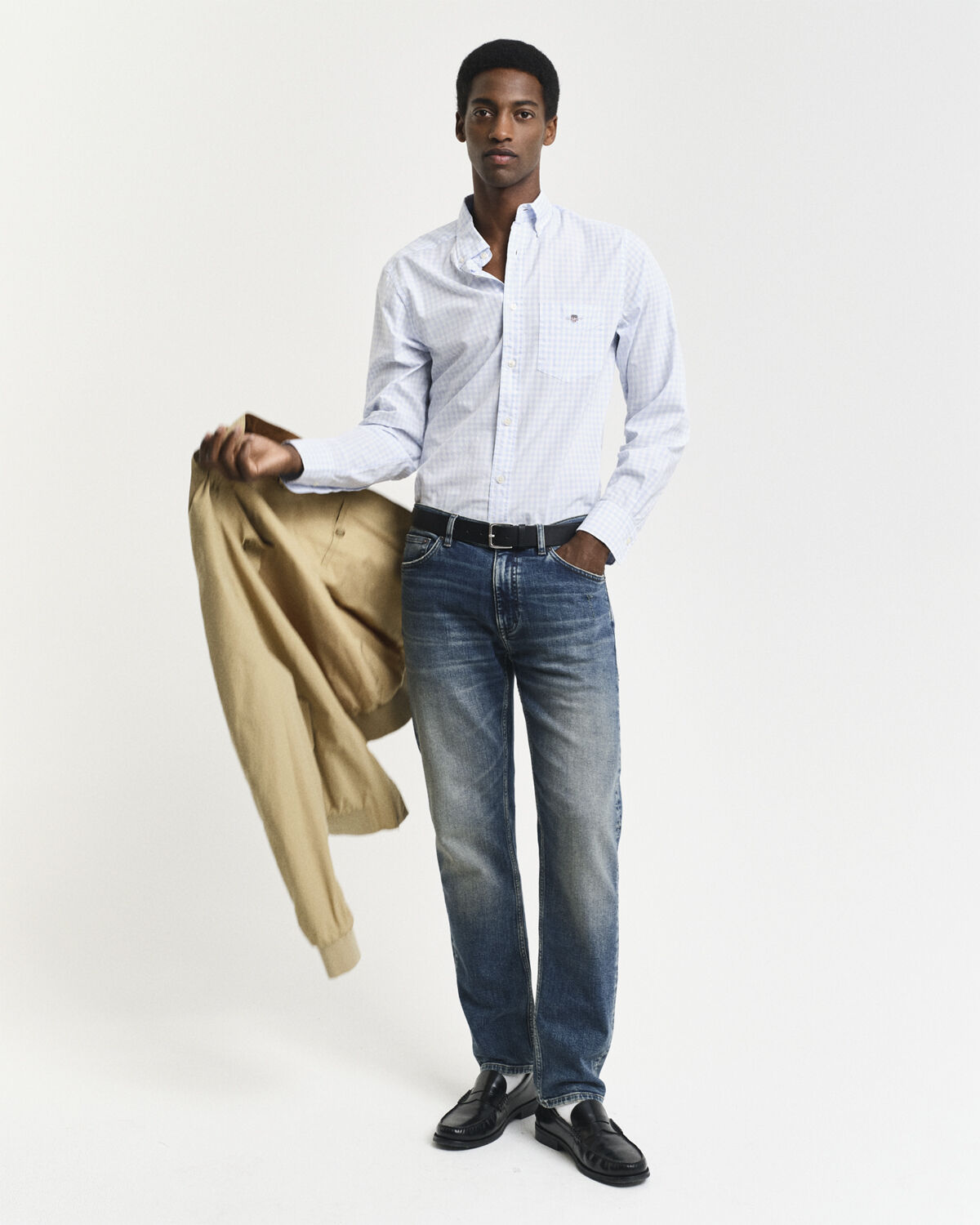 REG CLASSIC POPLIN GINGHAM SHIRT