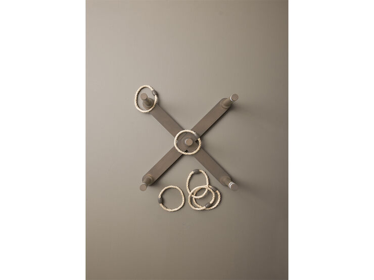 Ringspill 62 x 62 x 25 cm Grå/Brun Gummitre