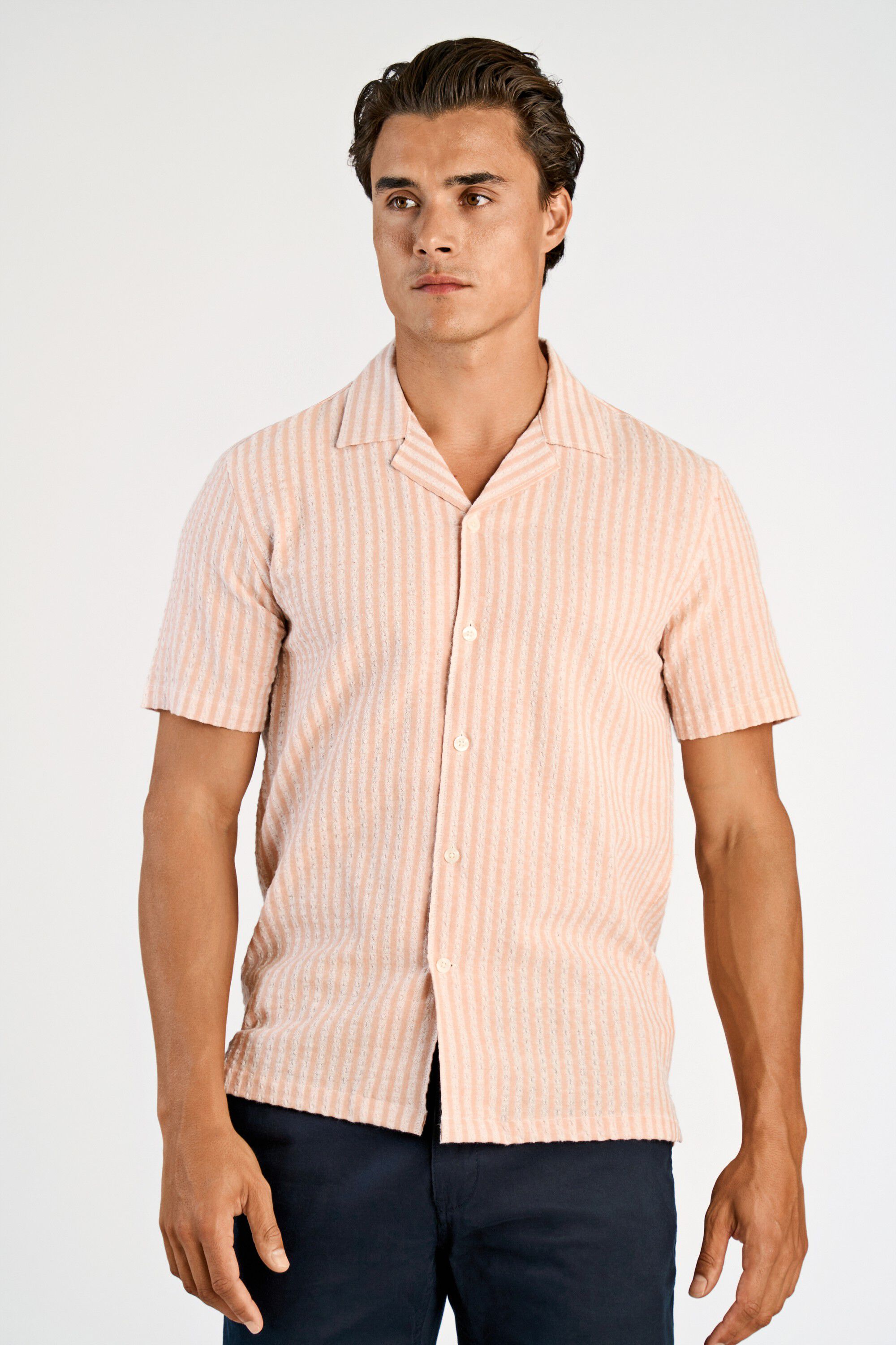 Cotton structure shirt S/S