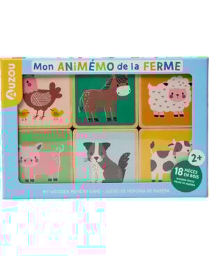 Auzou - Huskespil af træ - Bondegården