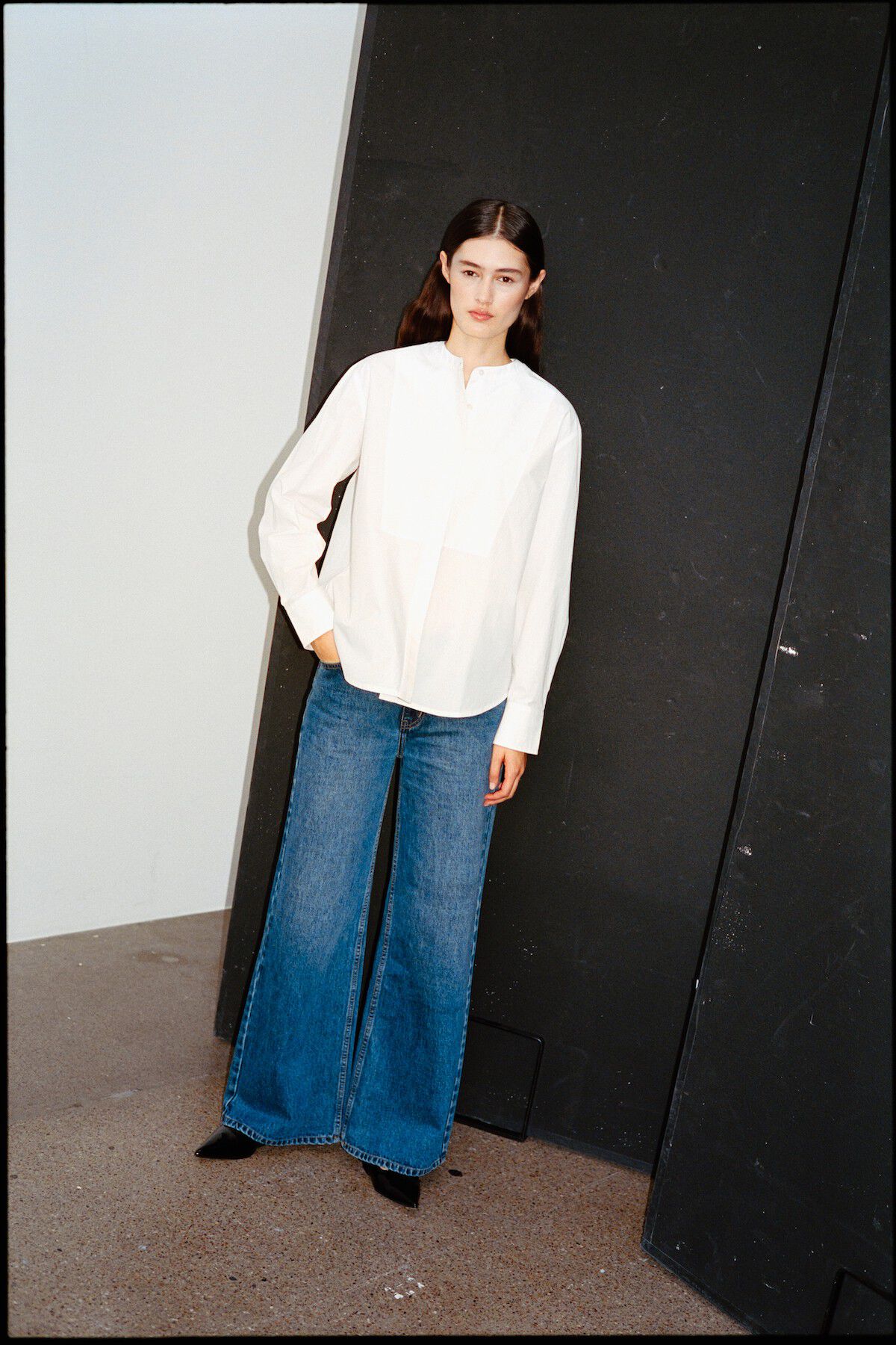 Crisp cotton bib front shirt - Sunn