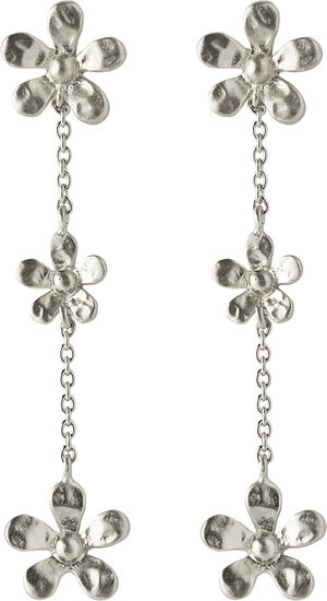 Wild Poppy Earrings length 48 mm