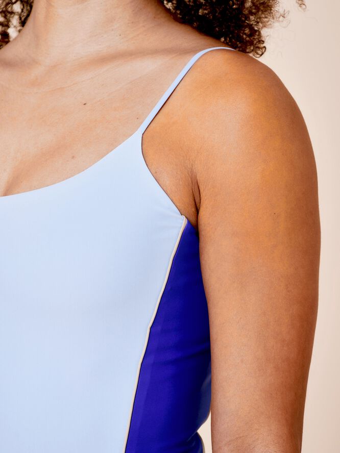 Penida Colorblock badedragt - Deep/Flame