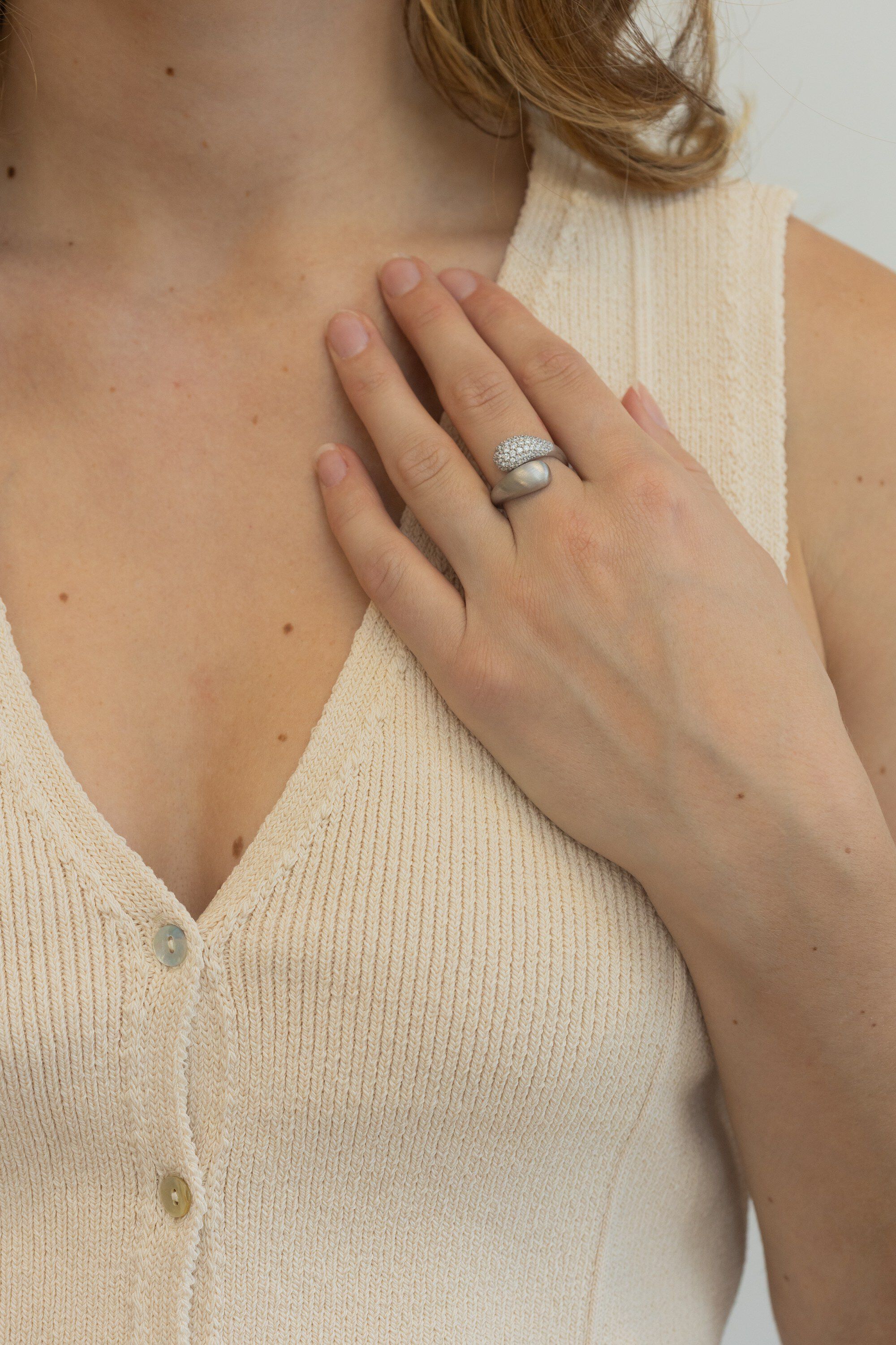 Ocean Flow Duo Ring Sparkle