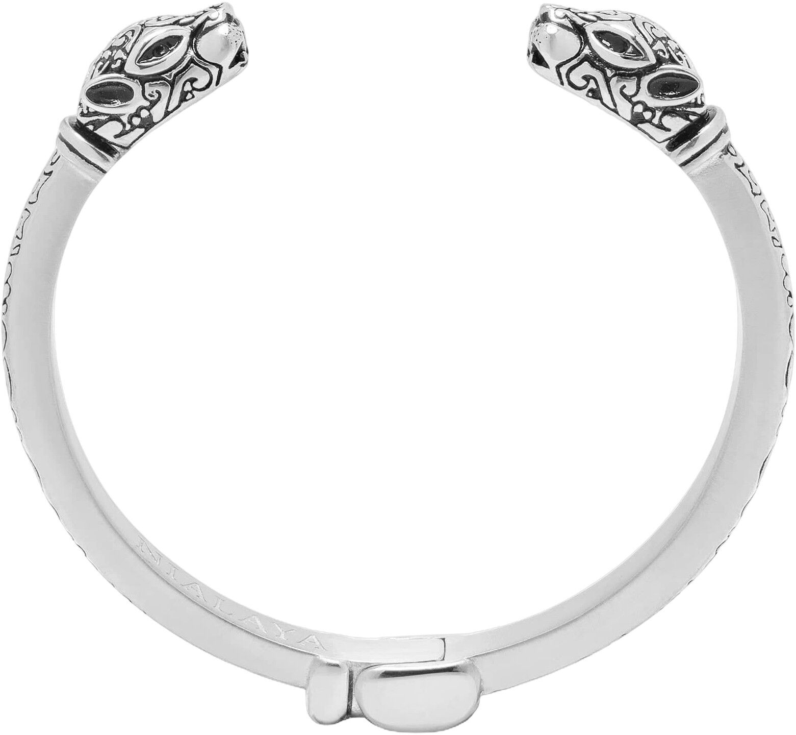 Men's Panther Bangle in Silver