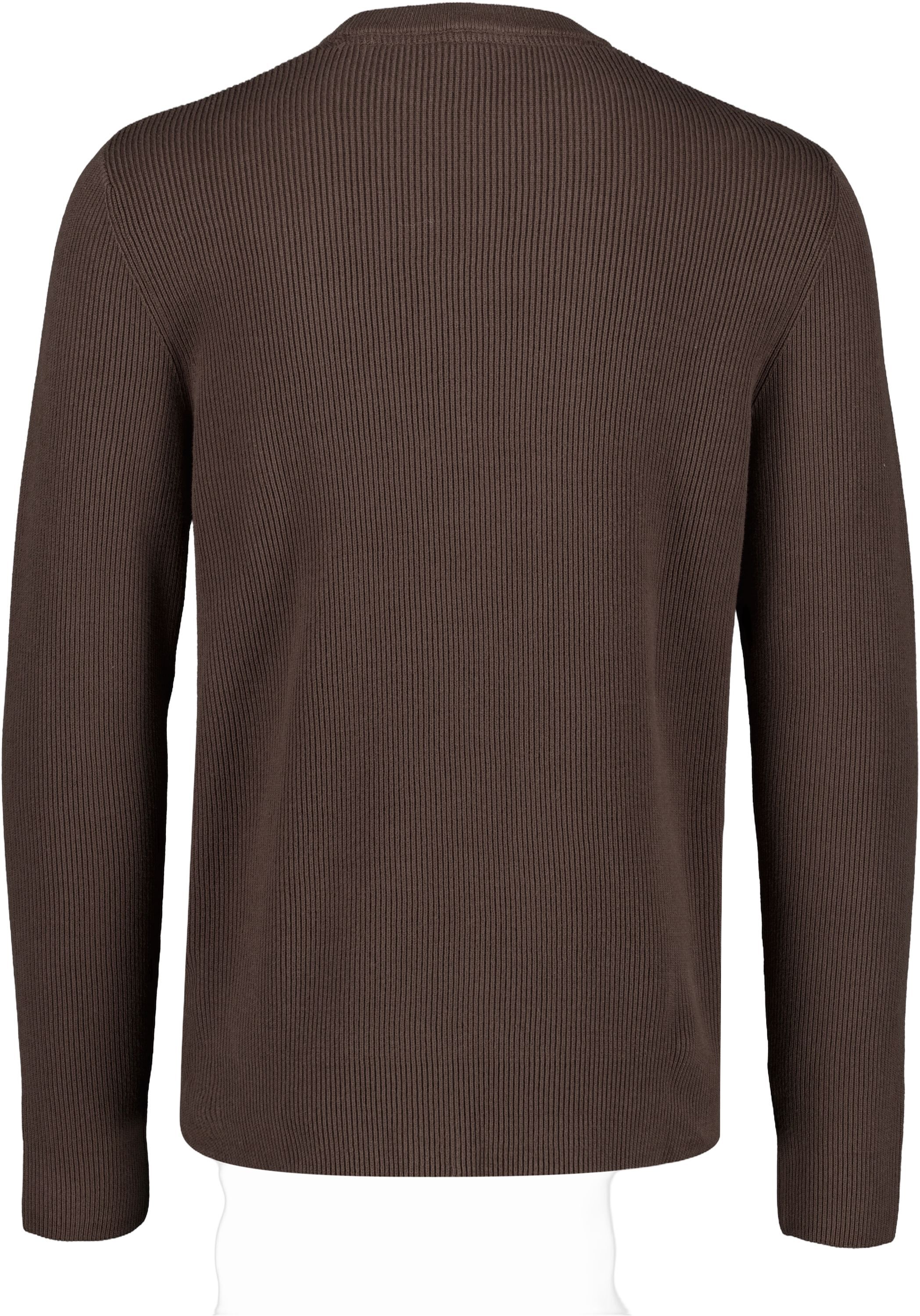 Rib knitted o-neck knit